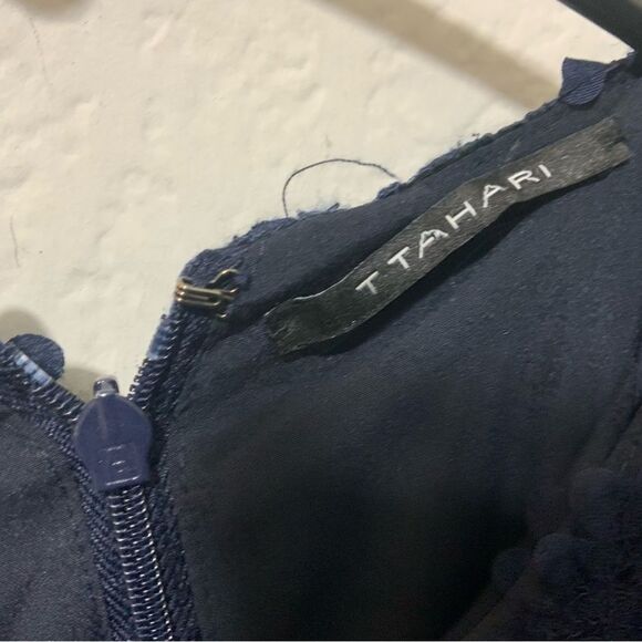 T Tahari Navy Blue Dress - Nordstrom size 4 - Picture 3 of 9